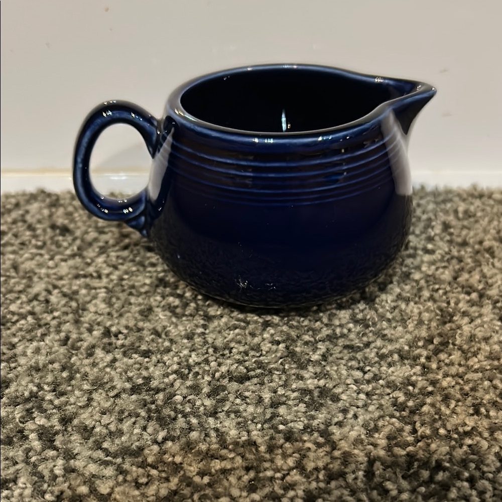 Fiesta Dark Blue Ceramic Creamer